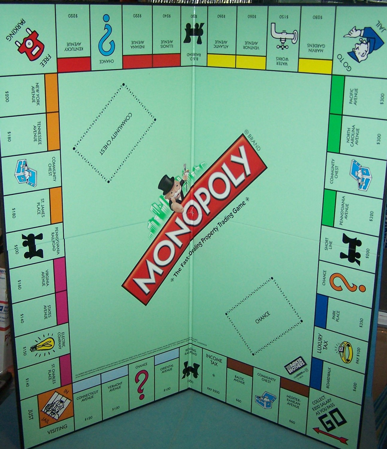Parker Brothers Replacement Monopoly Board - Bi-fold