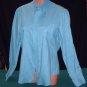 Womens/Misses -Medium Blue Button Down Blouse/Shirt, L/S - Sz 14