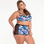 Summer 5XL Plus Size Swimwear High Waist Bikini Swimsuit Abstract Print 2pcs Bathing Suits LC41648