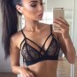 Sexy Woman Black Lace Solid Crop Top Strappy Harness Bralette Bra Slim Summer Tops SYD6A