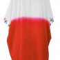 White Orange Tassel Beach Cover up Patchwork Loose Tassel Short Soft Holiday Garment SYD21A