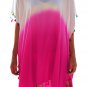 New White Rosy Tassel Beach Cover up Patchwork Loose Tassel Short Soft Holiday Garment SYD21B