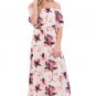 Boho Vibe Floral Print Off Shoulder Maxi Dress Strapless Floor Length Summer Fashion Dress SYD40A