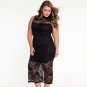 XL-3XL Party Dresses Women Clothing Plus Size Sleeveless Lace Zipper Front Dress SYD75A