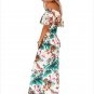 Off the shoulder Maxi Dresses Summer Holiday Party Print Gowns Vestido Dress Largo Robes SYD86H