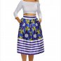 Prints High Waist A-lined Midi Skirt Elegant Vintage Fashion Pleated Skirts Modern Dresses SYD91D