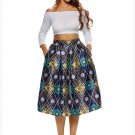 Prints High Waist A-lined Midi Skirt Elegant Vintage Fashion Pleated Skirts Modern Dresses SYD91E