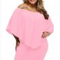 Off Shoulder Dresses Plus Size Multiple Dressing Sexy Mini Dress Casual Big Women Clothes SYD105B