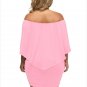 Off Shoulder Dresses Plus Size Multiple Dressing Sexy Mini Dress Casual Big Women Clothes SYD105B