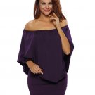 Off Shoulder Dresses Plus Size Multiple Dressing Sexy Mini Dress Casual Big Women Clothes SYD105G