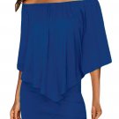 Off Shoulder Dresses Plus Size Multiple Dressing Sexy Mini Dress Casual Big Women Clothes SYD105I