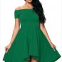 Elegant Women 2017 for Party Dresses Sexy Off Shoulder Burgundy All The Rage Skater Dress SYD114A