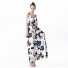Floral Print Casual Maxi Spaghetti Strap Beach Dress Sexy Bufferfly Elegant Women Dresses SY120C