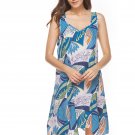 New Summer Bohemian Mini Dress Loose Strapless Dress Printing Irregular strap Dress SY142B