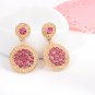 2 Colors Fashion Snow Lotus Earrings Colorful Crystal Small Earrings Ear Studs Earring Jewelry SY156