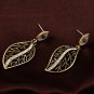 Fashion Brincos Long Earrings Unique Natural Real Leaf Big Earrings Fine Jewelry Gift SY168