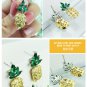 silver needle pineapple earrings female cute stud earring for women gift birthday gift SY169