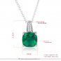 White Gold Color Jewelry Green Zircon Green CZ Jewelry Sets Women Earrings/Necklace/Rings SY171