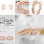 Cross Hoop Earrings Rose Gold Color Vintage Jewelry for Women Earrngs Statement Jewellery SY180
