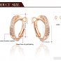 Cross Hoop Earrings Rose Gold Color Vintage Jewelry for Women Earrngs Statement Jewellery SY180