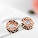 Retro Coin Earrings Best Gift For Girlfriend Stud Earrings Fashion For Women Party Wedding SY186
