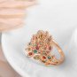 Peacock Rings Rose Gold Color Genuine Austrian Crystals Fashion Women Wedding Jewelry SY189
