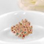 Peacock Rings Rose Gold Color Genuine Austrian Crystals Fashion Women Wedding Jewelry SY189