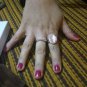 Wome Christmas Classic Austrian Alloy Crystals Rose Gold Plating Pink Opal Engagement Ring SY190