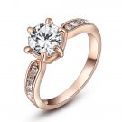 rose gold Color intensive mosaic ring fashion jewelrys factory price Chirstmas gift SY192