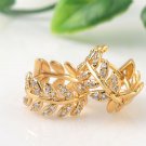 Fashion Women Leaf Earrings Fashion Austrian crystal Jewelry Party Gifts Female prom SY200