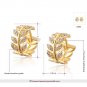 Fashion Women Leaf Earrings Fashion Austrian crystal Jewelry Party Gifts Female prom SY200
