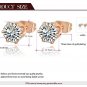 Classic Rose Gold Color Simulated Diamonds Earring Studs Earrings For Women Channel Design SY201