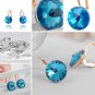 Women Stud Earrings Lucky Blue Austrian Rhinestone Crystal Earrings for Women Boucle d'oreille SY202