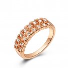 Women wedding Rings Double Row Austrian Crystal anel delicate rings for women wedding party SY206
