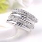 Austrian crystal fashion Environmental Micro-Inserted Jewelry Crystal Paved Big Ring For Girls SY209