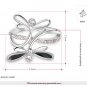Christmas/Birthday Gift Rings for women silver jewelry christmas gift Crystal dragonfly rings SY212