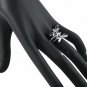 Christmas/Birthday Gift Rings for women silver jewelry christmas gift Crystal dragonfly rings SY212