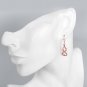 Women Elegant Earrings Rose Gold Color Cucurbit Shaped Wedding Bridal Body Jewelry Gift SY218