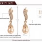 Best Gift Girlfriend Imitate simulated pearls Earrings Pure Elegant For Women Party Wedding SY221