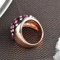 Rings for women Black Enamel with Multi Crystal party anel finger rings bride jewelry rings SY224