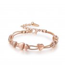 Fashion Cute Hearts Shap Bracelet Top Quality Jewelry for Women Girl Romantic Birthday Gifts SY226A