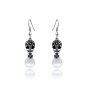 Vintage Punk Earrings Textured Skull Bones Earrings Women Skeleton Earings Fashion Jewelry SY237B