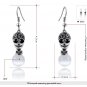 Vintage Punk Earrings Textured Skull Bones Earrings Women Skeleton Earings Fashion Jewelry SY237B