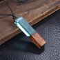 explosion large trapezoid wooden necklace jewelry for women adjustable pendant SY249