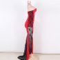 Sexy Women floor length Lace Dress Red Apricot Celebrity Evening Party Dress Prom Club SY254