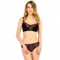 Purple Set Female Underwear Summer Fashion Bra Women Lace Floral Push up Everyday thin Bra Set SY267