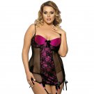 sexy sleepwear black pink colors lace hot woman sexy lingerie on sale plus size sexy lingerie SY272