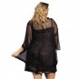 Sexy Woman Purple Black 3 pcs Lingerie Transparent Chiffon Lace Sleepwear Set SY294