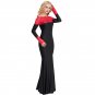 Women Evening Dress Long Sleeve Floor length Pink Lace Gown Red Lace Women Autumn Dress SY307