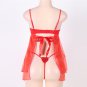 sexy nightwear mesh cupless strappy ropa erotica heart shape back open red sexy babydolls SY324